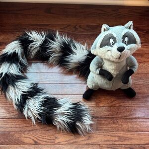 Disney Meeko Gray and Black Plush Toy from Pocahontas